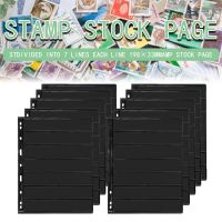 【LZ】 10PCS Stamps Grid Stamp Page Collection Stamps Album Holders Sheets Clear PVC Loose-leaf Inners Refill Page not including Cover