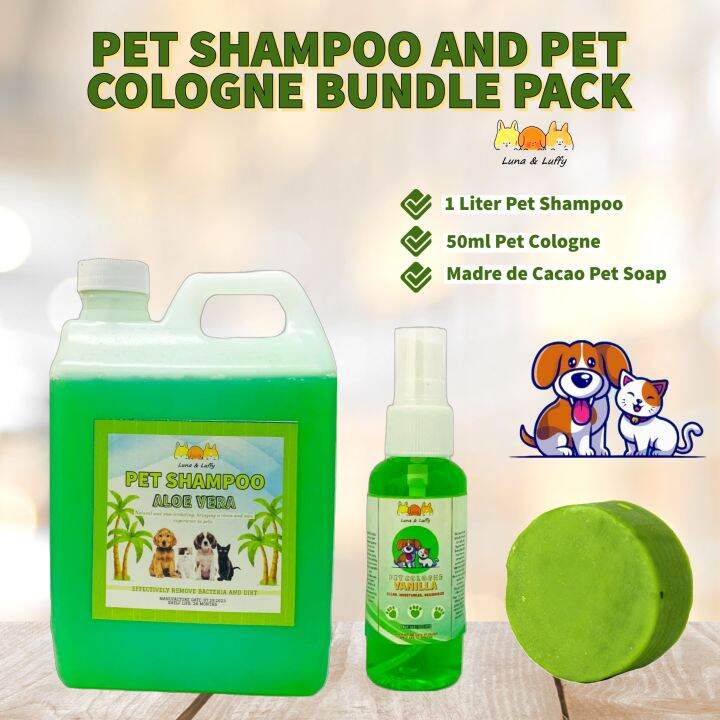 1Liter Madre de cacao Pet Shampoo & Pet Cologne Pet Soap Bundle Pack ...