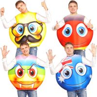 Special for holiday Spoof party costumes face funny expression cosplay cross-border performance costume national adult