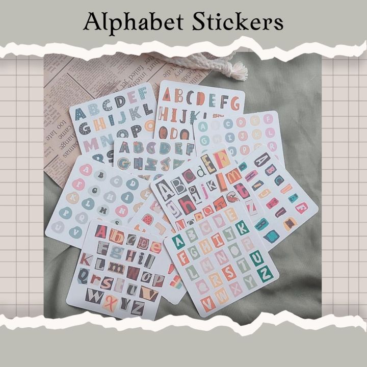 Alphabet Stickers | Stiker Abjad | Stiker Abc | Stiker Alphabet ...