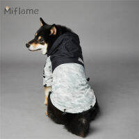 Miflame American Flag เสื้อผ้าสุนัขขนาดใหญ่ Shiba Inu Husky Doberman Windproof กันฝนสุนัขขนาดใหญ่เสื้อกันฝนยี่ห้อ Dog Jacket