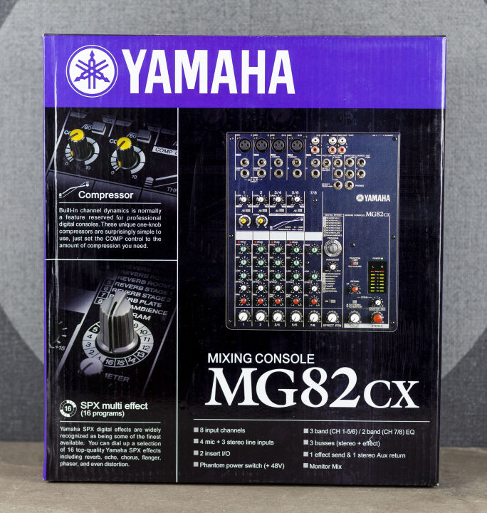 รับประกัน1ปี-yamaha-mg82cx-ปี2023-มิกซ์เซอร์-4-ช่อง-xlr-2-ช่อง-stereo-เอฟเฟคแท้