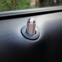 4Pcs ภายในล็อค Pin Mini Knob รถดัดแปลง Auto Cap ประตู Bolt สำหรับ Benz GLC A CLASS W176 2012-2014 C117 X156สกรู