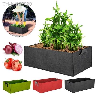ஐ┋ Felt Grow Bag Rectangle Planting Nursery Pot Flower Plant Pot Vegetable Tomato Potato Planters Container Outdoor Garden Tool