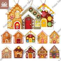 【 A Hot 】 Putuo Decor Gingerbread BakeryWood SignsDecoration ป้ายแขวนแผ่นไม้สำหรับ Home Door Wall Decor ของขวัญ