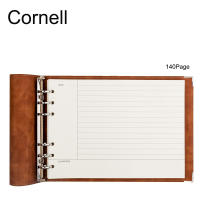 A4B5 Horizontal Loose Leaf Notebook Notepad Soft Leather Plan Book Cornell Notepad Creative Mind Map Notebook Gift for Youth