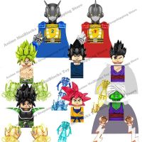 KF6158 Dragon Ball Z อะนิเมะอิฐ Goku Vegeta Gamma1 Gamma2 Piccolo Broli Gohan Mini Action ตัวเลขของเล่นเด็กชุดตุ๊กตาของขวัญ