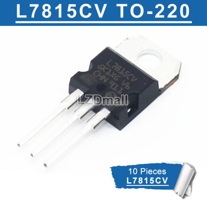 10pcs L7815CV TO-220 L7815 TO220 7815 Lm7815 MC7815 15V Voltage ...