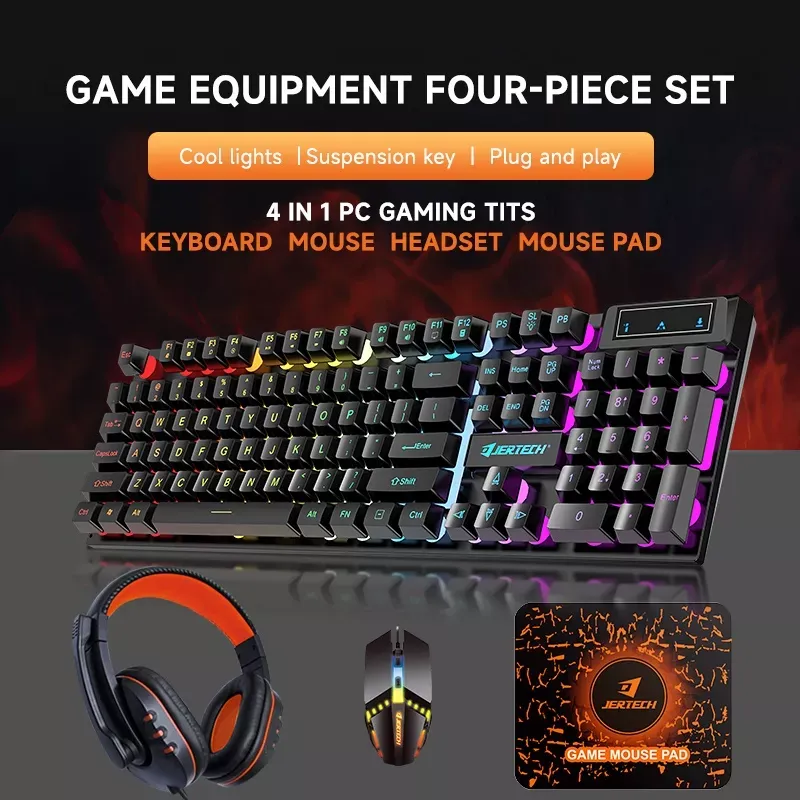 jertech CT401 4in1 Gaming Keyboard Combo Price in Bangladesh RM
