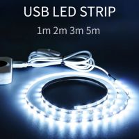 ☸✕ 5V USB LED Strip Light with Switch Decoration Waterproof Tape for House Room Backlight 1M 2M 3M 5M Ribbon