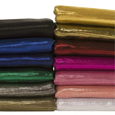 【DT】hot！ 3/5/10m Colorful Metallic Clothing Fabric Knit Bronzing Sewing Dancing Gold
