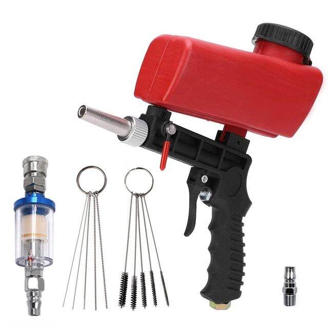 Adjustable Pneumatic Sandblasting Set 90Psi Portable Home Sandblasting ...