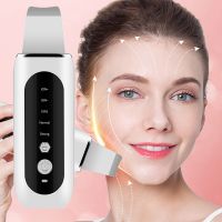 ✺♚ Ultrasonic Facial Cleaning Skin Scrubber EMS Deep Face Pore Dead Skin Cleaner Red Light Blue Light Blackhead Remover Shovel