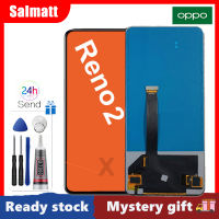 Salmatt 6.53นิ้วหน้าจอ TFT สำหรับ Oppo Reno 2 PCKM70 PCKT00 PCKM00สัมผัสหน้าจอ LCD หน้าจอดิจิตอลแทนการประกอบสำหรับ OPPO Reno 2 LCD