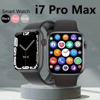 「Dark blue watch」นาฬิกาอัจฉริยะ I7 Pro Max 7รุ่นดั้งเดิม,นาฬิกาออกแบบเองได้มีหน้าปัดกันน้ำได้สำหรับผู้ชายและผู้หญิงสมาร์ทวอท์ชชาร์จไร้สาย