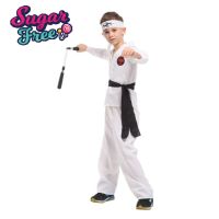 คอสตูมคอสเพลย์แฟนซีเด็กนักกีฬาคาราเต้ Karate boy fancy kids costume มีชุดครบเซ็ทสวยงามใส่สบายไม่ร้อน ใช้งานแฟนซีปาร์ตี้งานโรงเรียนขนาด 110 - 140 cm.