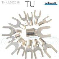 ✁ UT1-3-4 UT 2.5-3/4/5/6 Copper Brazed Forked Bare Terminals Cold Pressed Terminal