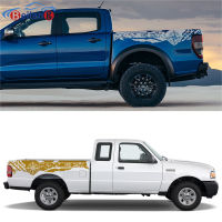 2021 2PCS Vinyl Car Stickers Tire Stamping Compass Adventure Off Road Graphic Decals For Ford Ranger Raptor Pickup Accessories