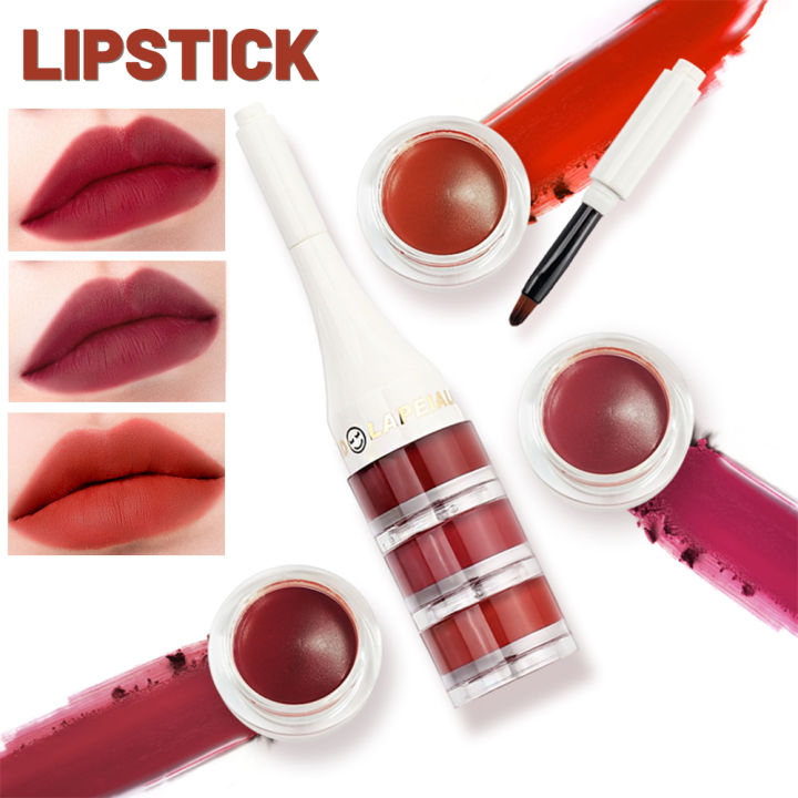 jelly-canned-lip-mud-nude-ลิปสติก-matte-velvet-moisturizing-ลิปสติกลิปแปรงเครื่องสำอาง-kit