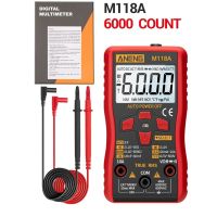 ZZOOI M118A Backlight Digital Multimeter Stable LCD Display Measurment Tool ABS Battery Powered Smart Auto Range Multimeters