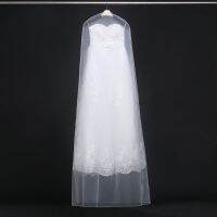 160cm 180cm Transparent Wedding Dress Dust Cover Soft Tulle Garment Bags Bridal Gown Scratch Resistant Net Yarn Bag 20pcs ZA1822 Wardrobe Organisers