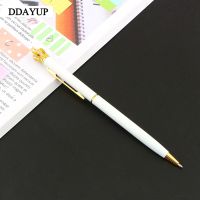 Pulpen Bentuk Mahkota Warna Emas Ukuran 1.0mm untuk Stationery Sekolah Kantor