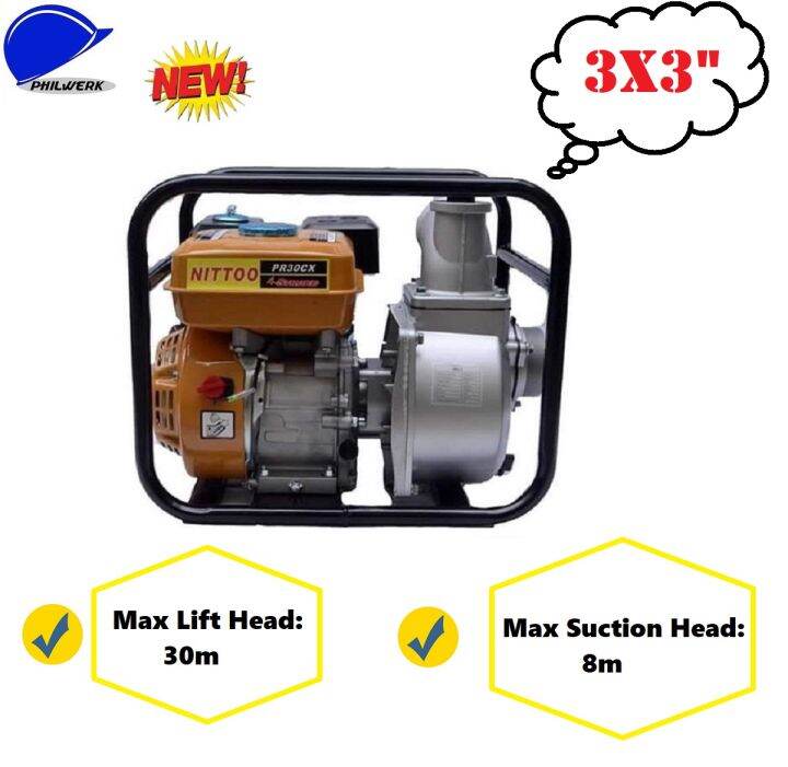 Nittoo Gasoline Engine Pump 3x3 6.5HP | Lazada PH