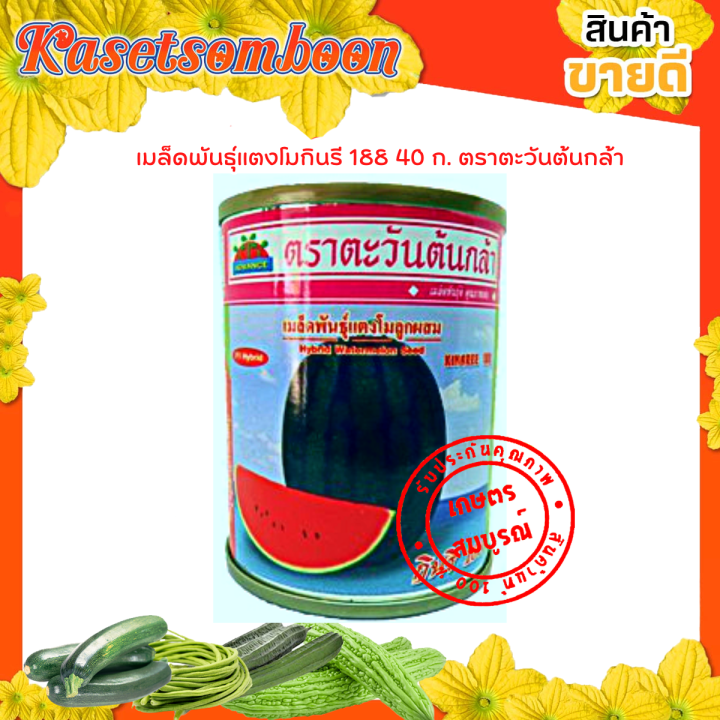 แตงโมกินรี188-101-c-28-c-29-เอ็กตร้า-40-ก-เมล็ดพันธุ์ตราตะวันต้นกล้า-เแตงโม-ลูกใหญ่