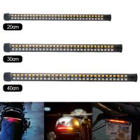 ♣ Motorcycle Light Bar Strip Tail Brake Stop Flowing Water Turn Signal Light 60/90/120 LED Integrated SMD Red Amber Color