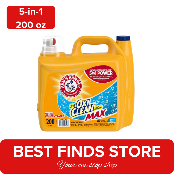 Arm & Hammer Plus OxiClean Max 5in1 HE Liquid Laundry Detergent