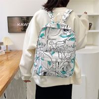 JASMIN NOIR Canvas Women Backpack Casual Fashion Simple Bucket School Bag for Teenagers