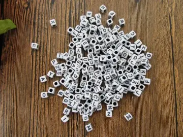 Shop Alphabet Cube Beads with great discounts and prices online