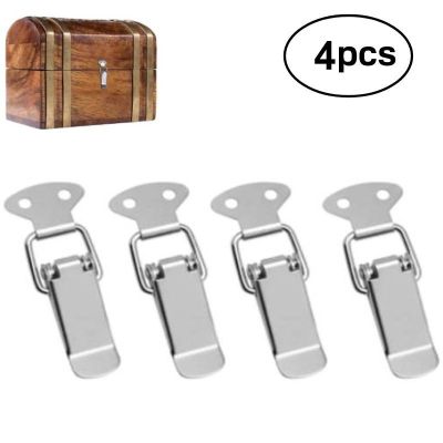 4Pcs Cabinet Spring Loaded Toggle Clamps Stainless Steel Toolbox Toggle Latch 72mm Length Box Clasp Buckle Trunk Latch Catches