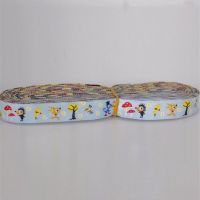 NEW 5/8"16mm 100% Polyester  Cartoon Deer And Hedgehog Handmade Accessories Laciness Woven Jacquard Ribbon For DIY Dog Collar Gift Wrapping  Bags