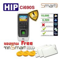 HIP Ci690S เครื่องสแกนลายนิ้วมือและอ่านบัตรคีย์การ์ด(RFID 125KHz) บันทึกเวลาทำงาน ส่ง Line เปิดประตู มี Time Zone ต่อกลอนไฟฟ้าได้ทุกชนิด