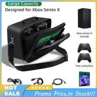 กระเป๋าถือสะพายไหล่เคสพกพาที่เข้ากันได้สำหรับ Xbox Series X อุปกรณ์เสริมคอนโซลเกมแผ่นเกมกระเป๋าโททพกพาเคส