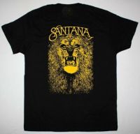 Personalized Tshirt for men women Vintage Santana For Fans Heavy Cotton Black Unisex Classic Shirt Custom Gifts