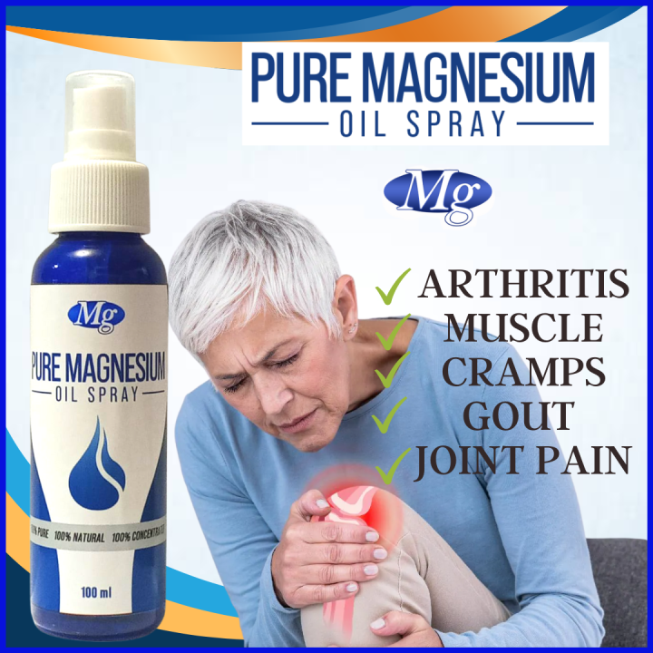 DLC SALON & SPA [MAGNESIUM Oil Spray 100ml] 100 AUTHENTIC & EFFECTIVE FDA Approved Pure