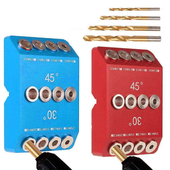 Pocket Hole Jig Kit Woodworking Inclined Hole Positioner AllInOne 30