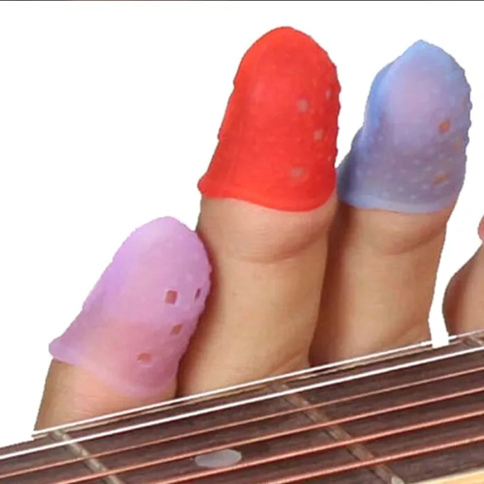 Guitar Fingertip Protectors Silicone Finger Guards For Ukulele