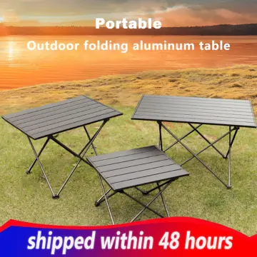 Foldable store food table