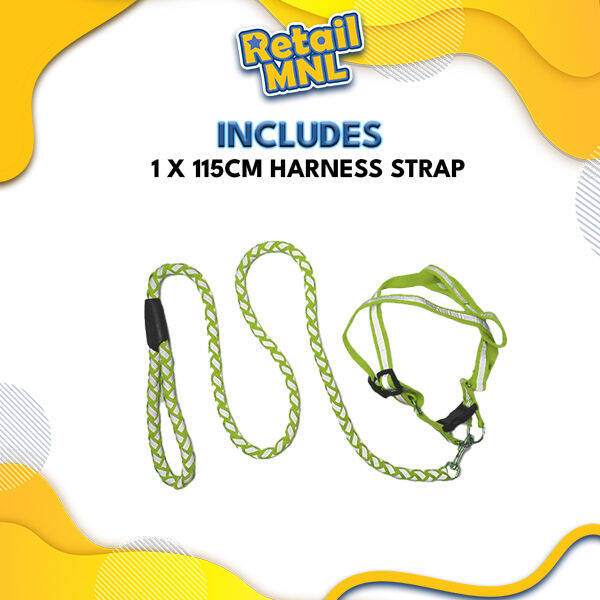 Retailmnl Heavy Duty Body Harness Strap with Reflector for Pet Dog