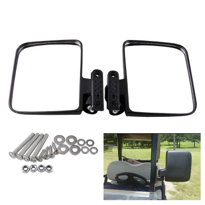 2Pcs Universal Golf Cart Large Clear Side Rear View Mirrors for Yamaha Ezgo Motorcyle Accessories Exterior