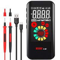 BSIDE Portable Digital Multimeter A10 9999 True RMS Color LCD DC AC Voltage Capacitance Ohm Diode NCV Hz Live Wire Tester