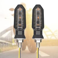 2Pcs LED Turn Light 12V Mini Motorcycle Indicator Lamp High Brightness Flashing Signal Lamp Waterproof for Motorcyle Accessories