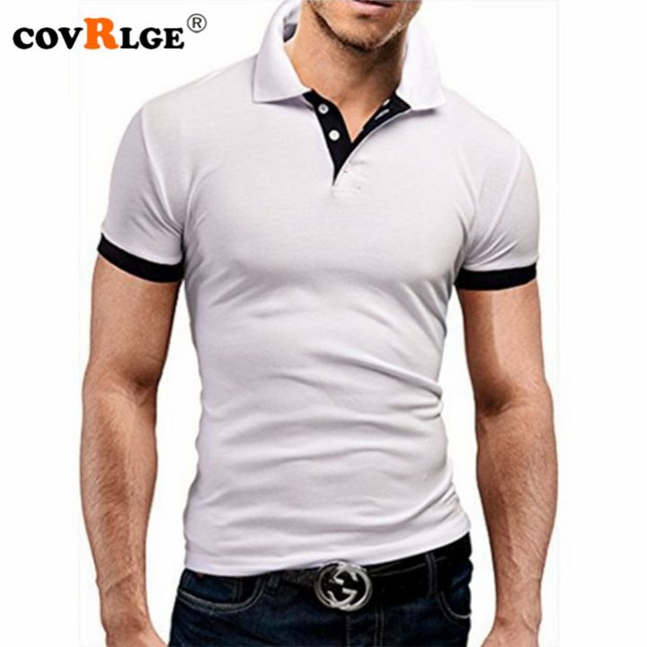 covrlge-กางเกงขาสั้นผู้ชายสำหรับเสื้อโปโลฤดูร้อน-เสื้อโปโลแขนสั้นธุรกิจหรูหราแบรนด์เสื้อเชิ้ตเสื้อยืดโปโล-mtp129เสื้อโปโล-s