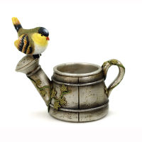 Desktop Ornament Desktop Ornaments For Home Garden Decoration Bird Shower Flower Pot Flowerpot Resin Planter