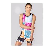 BETTY womens new summer vest jumpsuit triathlon swimming running physical training cycling sportswear