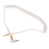 dongchigai Elbow Spring 3.5mm Audio EXTENSION สายไฟหูฟังสายลำโพง Extender CORD