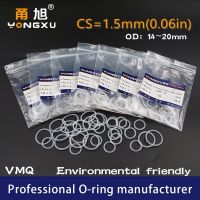 【DT】hot！ 10PCS O Gasket Thickness CS1.5mm OD14/14.5/15/16/17/18/19/20x1.5mm Silicone Rubber Insulated Washer Nontoxi